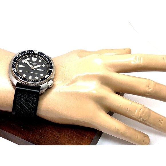 Seiko Men's Watch 6309-7049 Vintage Diver 1980'S Automatic Black Dial Da… - Picture 4 of 14